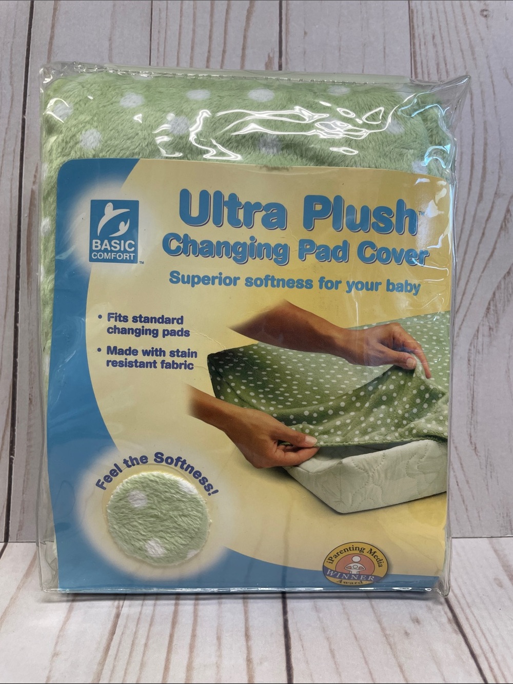 Green & White Polka Dot Soft Minky Dot Changing Pad Cover Nursery NEW